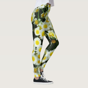 Leggings Boutons Blancs Et Jaunes