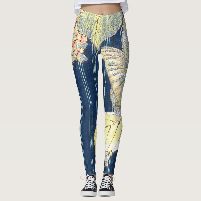LEGGINGS BOUTTERFLIES DE JAPONAIS, STRIPES JAPONAISES (Devant)