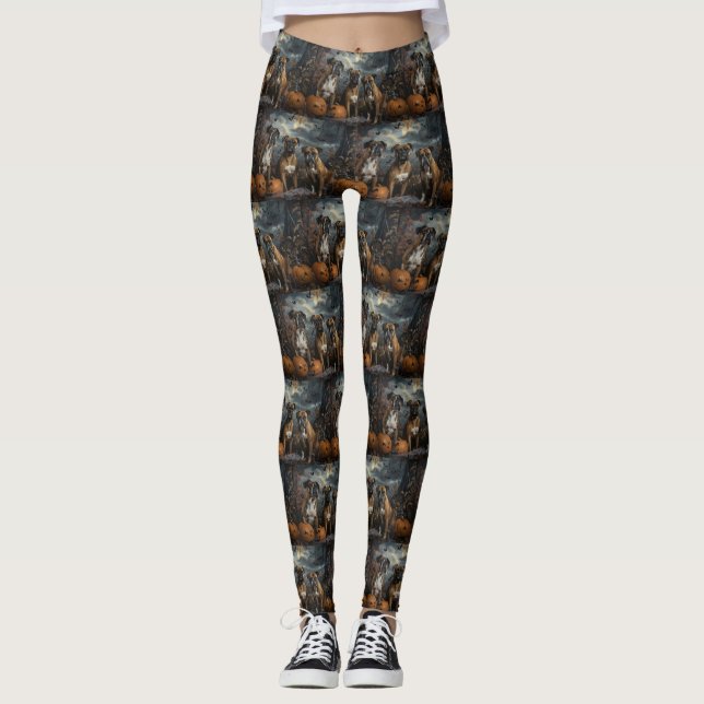 Leggings Boxer Nuit d'Halloween Délice Canin (Devant)