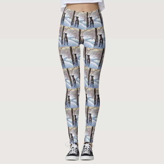 Leggings Boxer Qu'il neige Noël (Devant)
