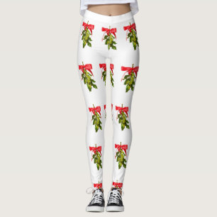 Leggings bracelet à ruban rouge