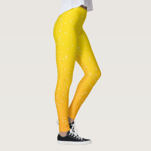 Leggings Bright Golden Beer Bubles