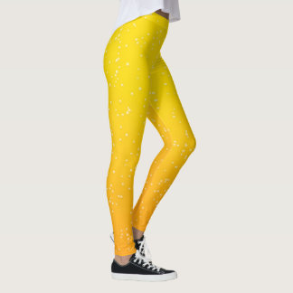 Leggings Bright Golden Beer Bubles