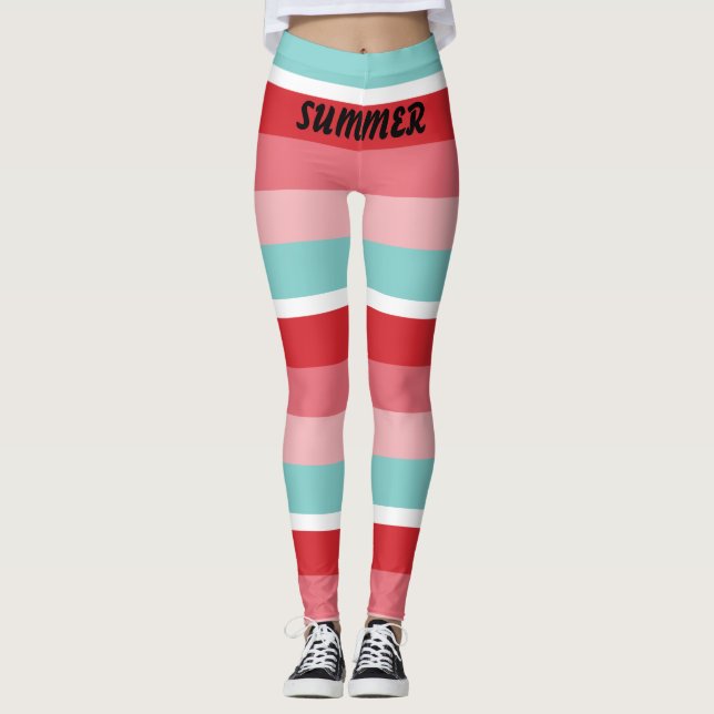 Leggings Bright Horizontal Striped (Devant)