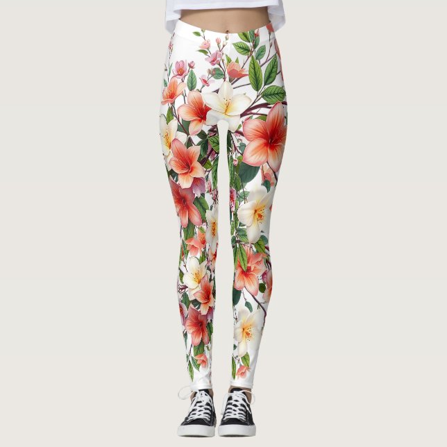 Leggings Bright Spring Floral Bouquet (Devant)
