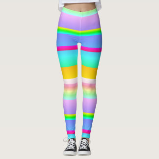 Leggings Bright vibrant rayé