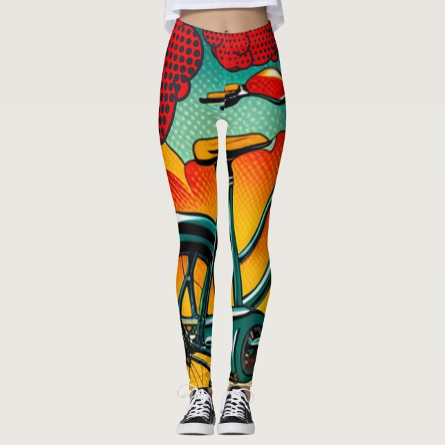 Leggings Brillance vélo (Devant)