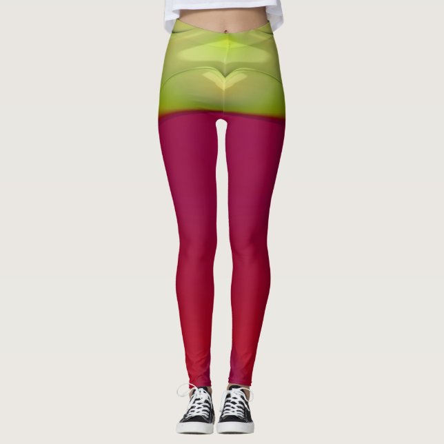 Leggings ~brillant rouge jaune ~ Original (Devant)