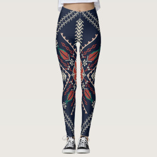 Leggings Broderie palestinienne : Conception Motif traditio