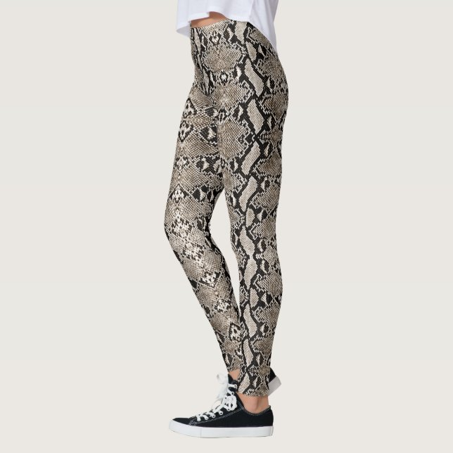 Leggings Bronze Python Snakeskin (Gauche)