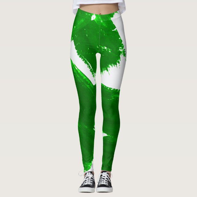 Leggings Brosse verte (Devant)