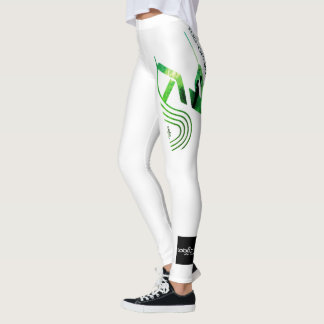 Leggings Brouillard vert blanc sur pattes d'eau
