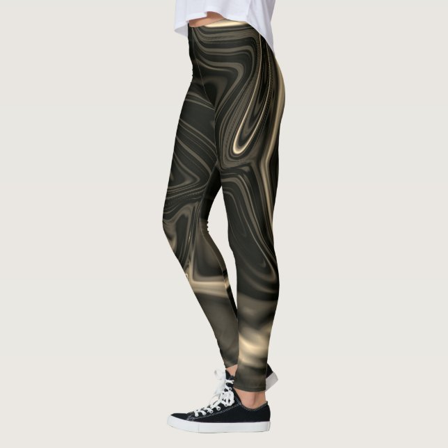 Leggings Brown curves or undulation, brown darkest. (Gauche)
