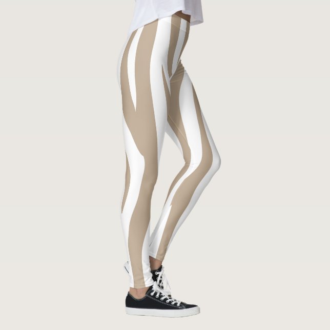 Leggings brown design sport women (Droite)