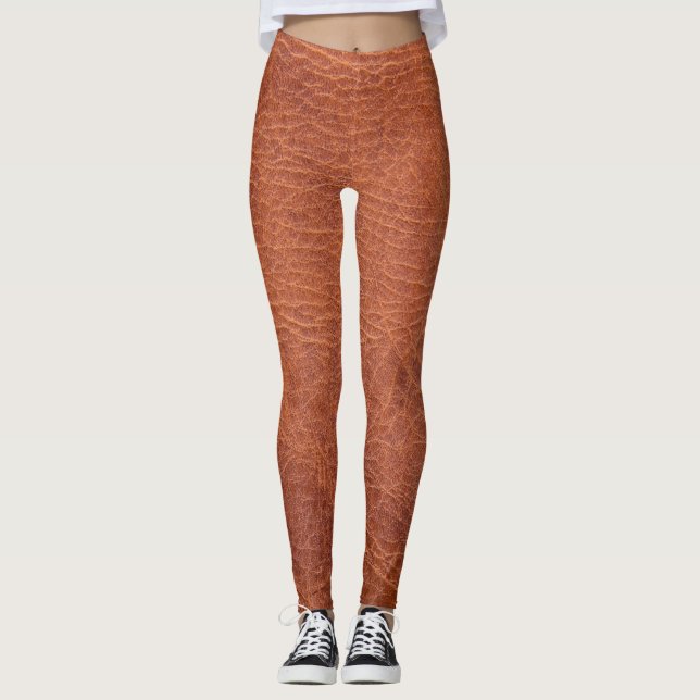 Leggings Brown leather (Devant)