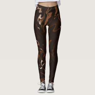 Leggings Brown, noir et gris