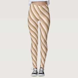Leggings Brown Ombre strié