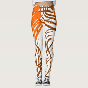 Leggings Brown, orange, couleurs Boho Abstrait