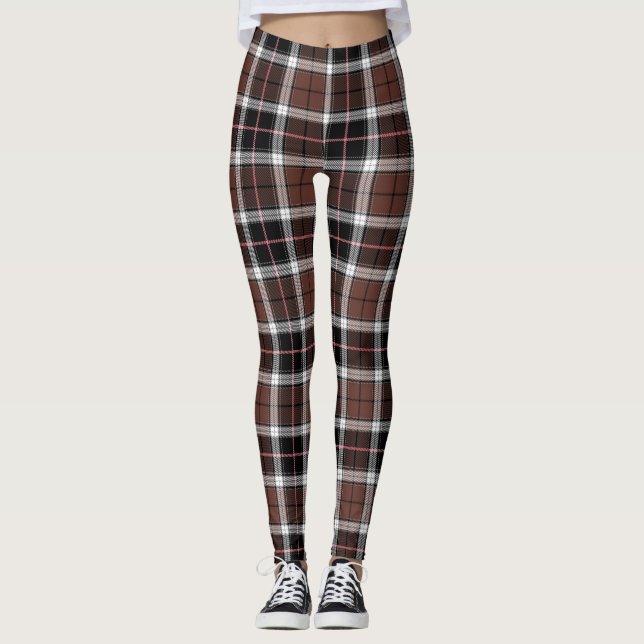 Leggings Brown Plaid (Devant)