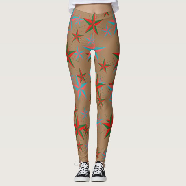 Leggings Brown Star Active (Devant)