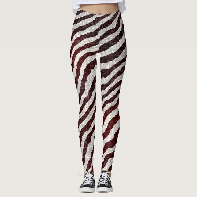 Leggings Brown Zebra (Devant)