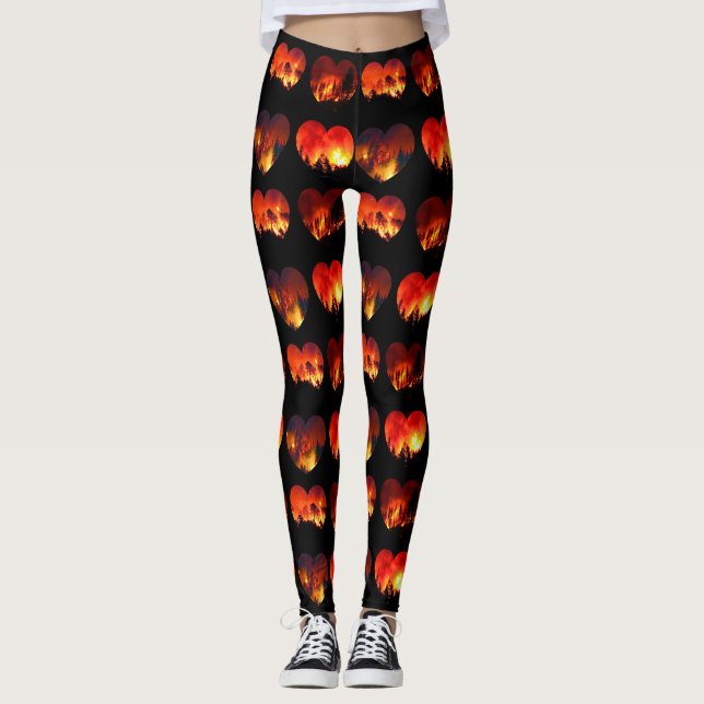 Leggings Brûler Amour Forêt BrûlerLégendes (Devant)