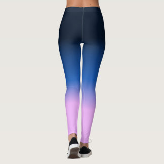 Leggings Brun bleu marine Lavande Lavande clair violet Ombr
