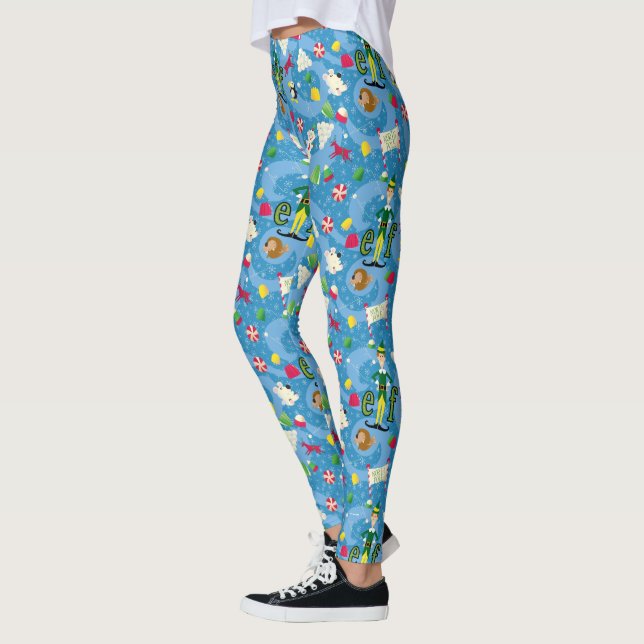 Leggings Buddy le Motif de dessin animé Elf (Gauche)