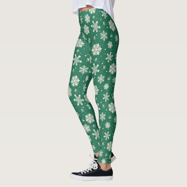 Leggings Buddy le Motif Elf Snowflake (Gauche)