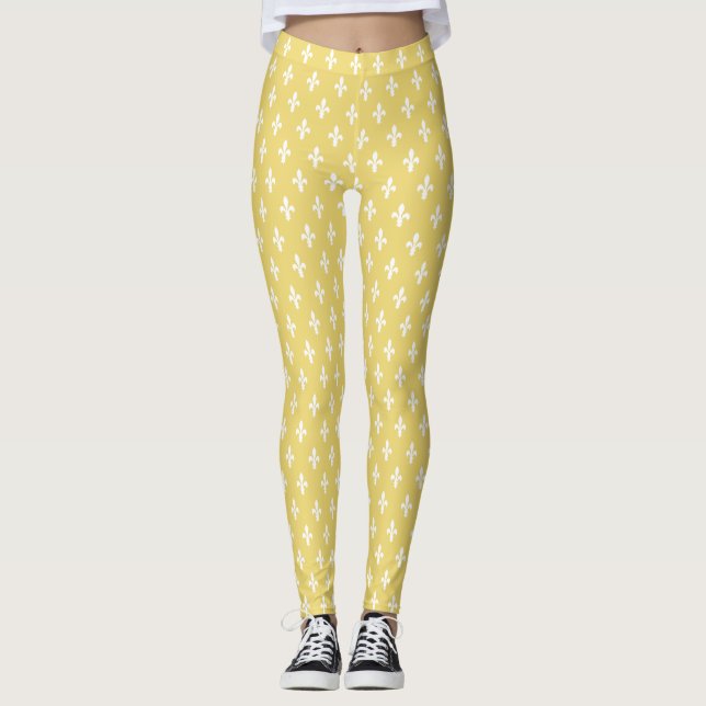 Leggings Buff Fleur de Lys victorienne (Devant)
