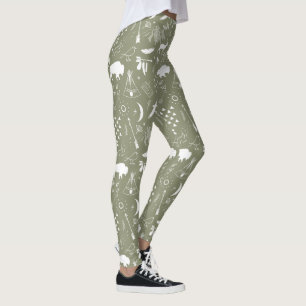 Leggings Buffalo Adventures Black and Red Plaid ID599