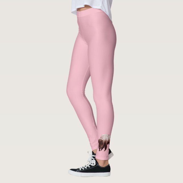 Leggings Buffle rose unique (Gauche)