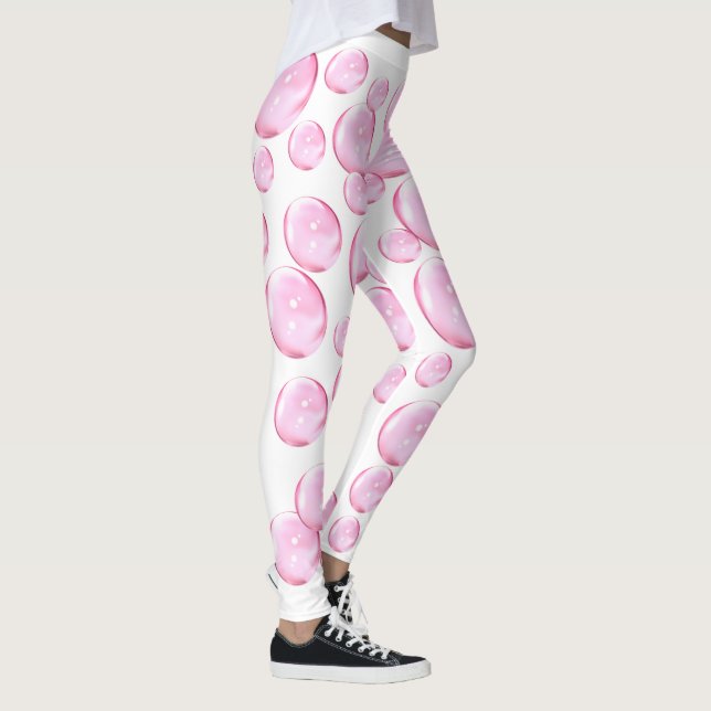 Leggings Bulles roses blanches (Droite)
