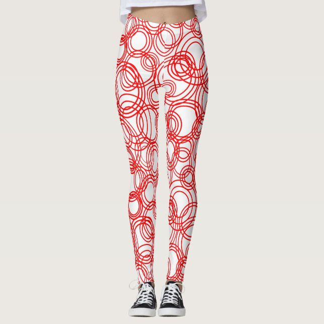 Leggings Bulles rouges (Devant)