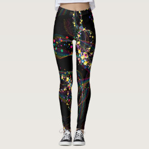 Leggings Bulles torrentielles dans multi-couleurs motif Bla