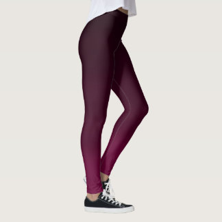 Leggings Burgundy Waves 
