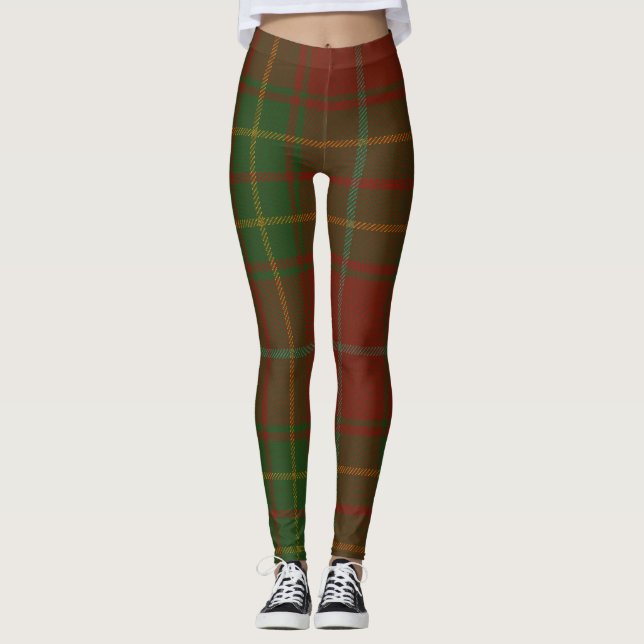 Leggings Burnett Tartan Clan Plaid (Devant)