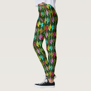 Leggings Cactus de Noël décoré pour les fêtes