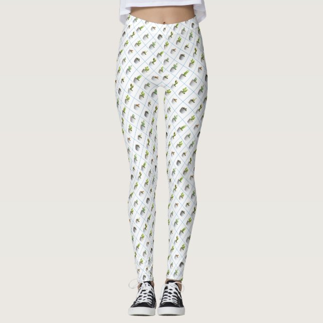 Leggings Cactus in pots (Devant)