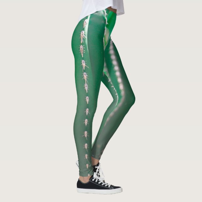 Leggings Cactus vert plante pastel feuille (Droite)