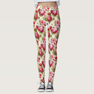 Leggings Cadeau d'anniversaire Rose et framboise roses sa