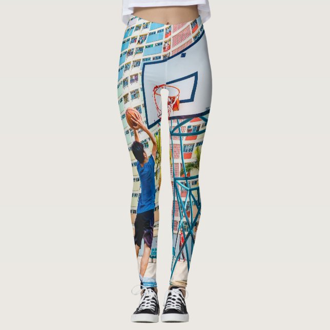 Leggings Cadeau de basket-ball cool (Devant)