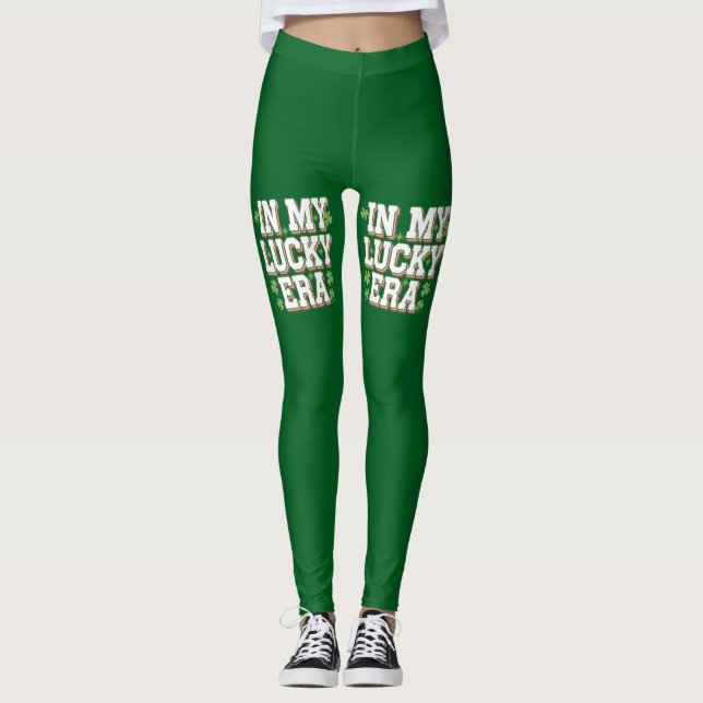 Leggings Cadeau de famille pour la Saint-Patrick de mon ère (Devant)