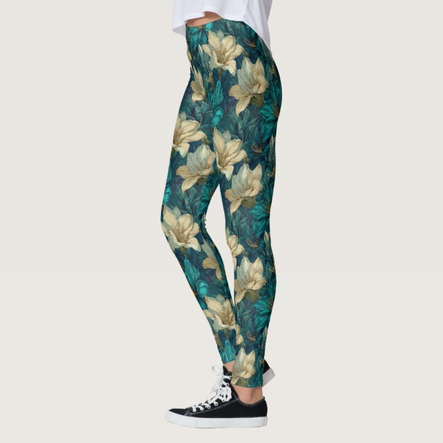 Leggings Cadeau de fête des mères Amaryllis Charme Workout  (Gauche)