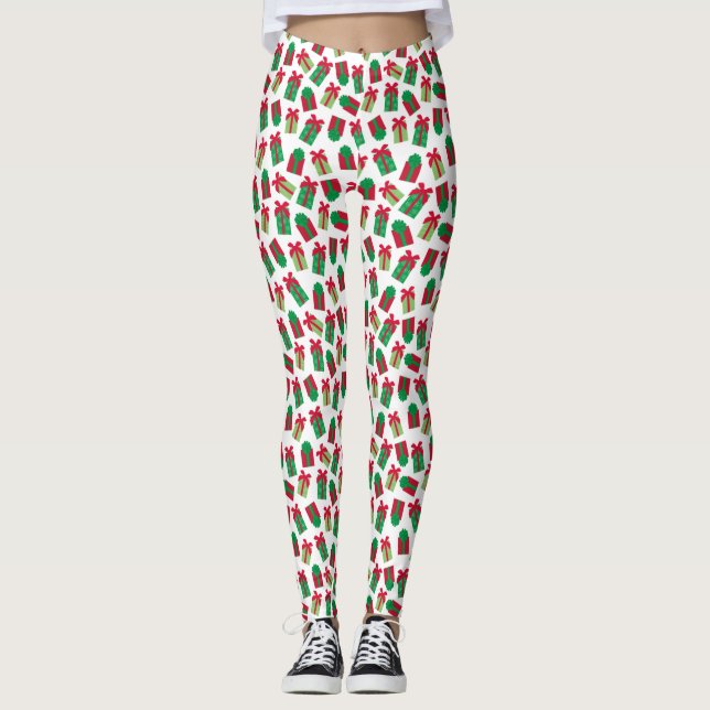 Leggings Cadeau de Noël (Devant)