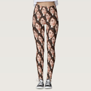 Leggings Cadeau moderne pour elle avec des visages unique F