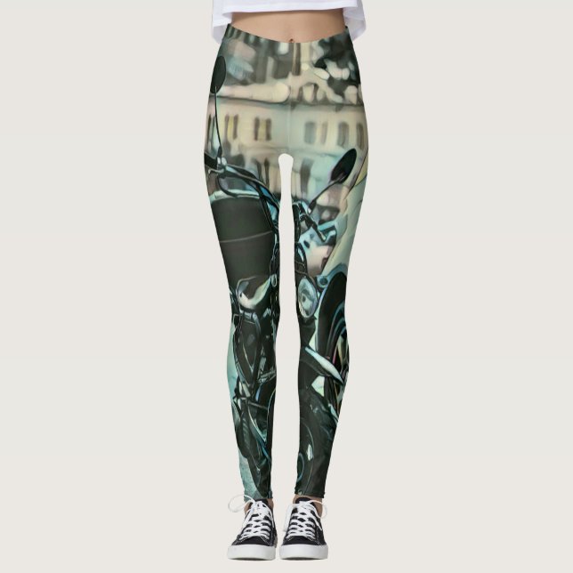 Leggings cadeau moto vintage (Devant)
