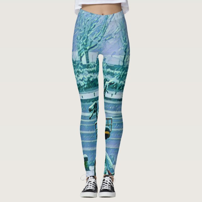 Leggings Cadeau Vélo Lover (Devant)