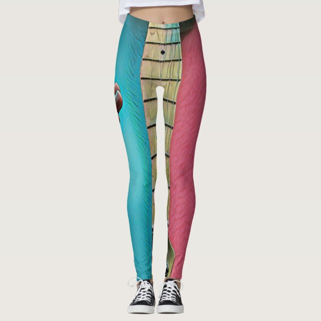Leggings Cadeaux de basse guitariste (Devant)