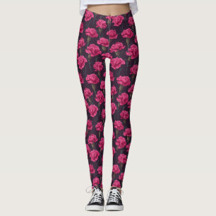 Leggings Cadeaux de maman mode fitness rose carnation flora